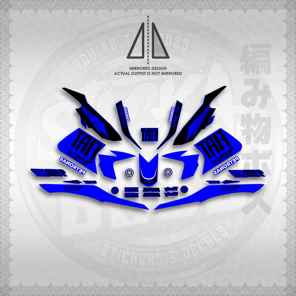 STICKER DECALS for SNIPER 155 (S155FIBIBI) By STICKABOSS (SOFIE LAMINATED WATERPROOF)