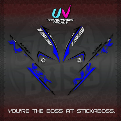 NMAX V1 THAI UV TRANSPARENT DECALS (2020 DESIGN) STICKER DECALS By STICKABOSS