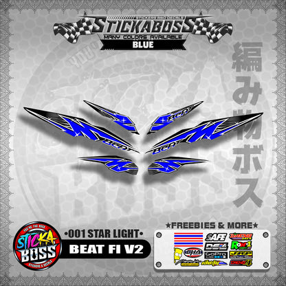 BEAT FI V2 STICKER DECALS ( 001 STAR LIGHT )【WITH FREEBIES】