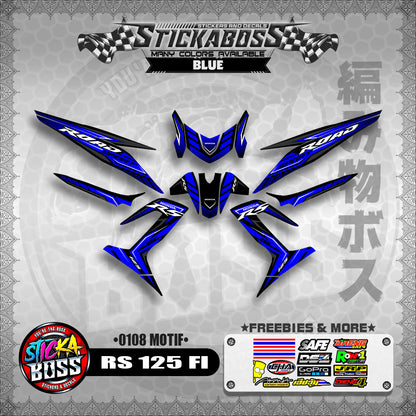 RS 125 FI DECALS ( 0108 MOTIF )【WITH FREEBIES】