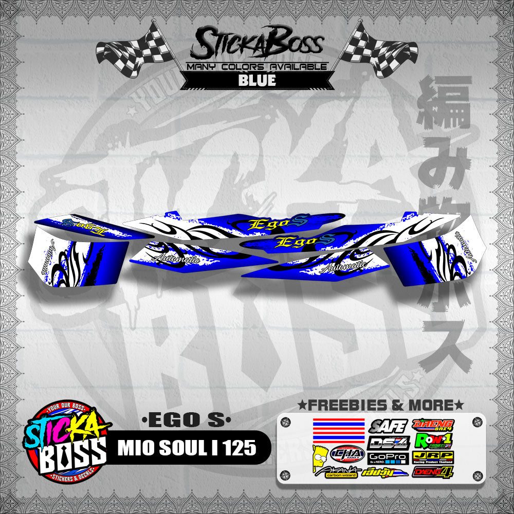 MIO SOUL I 125 DECALS ( EGO S )【WITH FREEBIES】