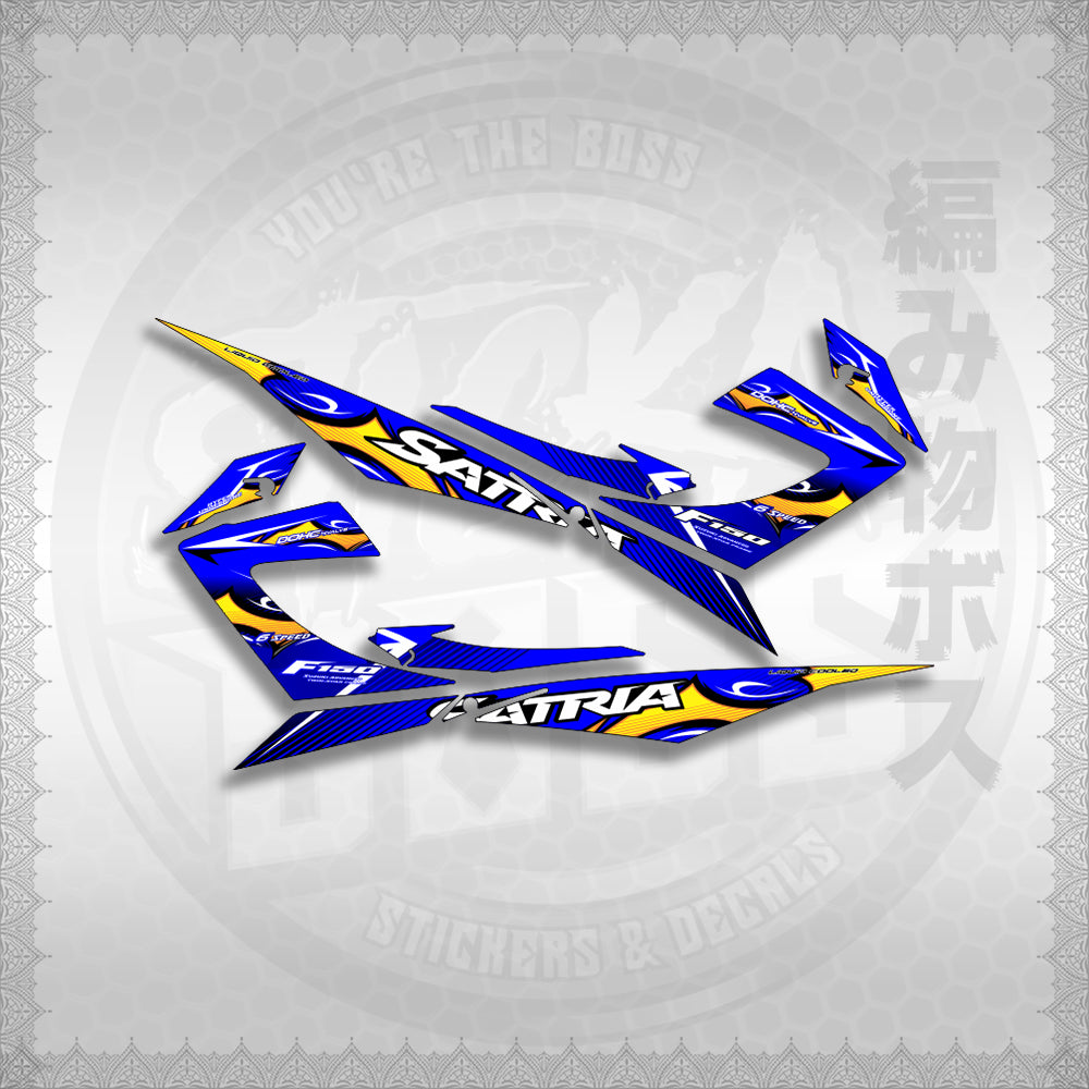 STICKER DECALS for RAIDER 150 REBORN CARB (RRCTHMATH01) By STICKABOSS (SOFIE LAMINATED WATERPROOF)
