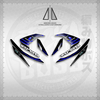 STICKER DECALS for AEROX 155 V1 (AV1MOLIPE) By STICKABOSS (SOFIE LAMINATED WATERPROOF)