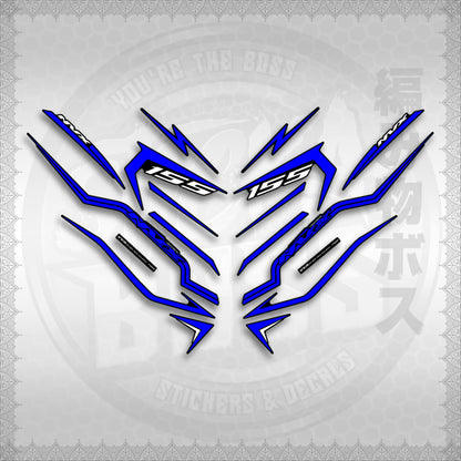 STICKER DECALS for AEROX V3 ALPHA TURBO INDO (AV3STTIRA) By STICKABOSS (SOFIE LAMINATED WATERPROOF)