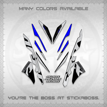 AEROX V3 ALPHA TURBO STOCK DECALS (STOCK DESIGN 2026)STICKER DECALS By STICKABOSS