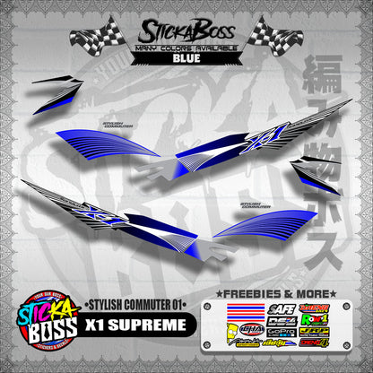 X1 SUPREME DECALS ( STYLISH COMMUTER 01 )【WITH FREEBIES】