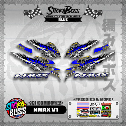NMAX V1 DECALS ( 2024 MODERN HOTWHEELS )【WITH FREEBIES】