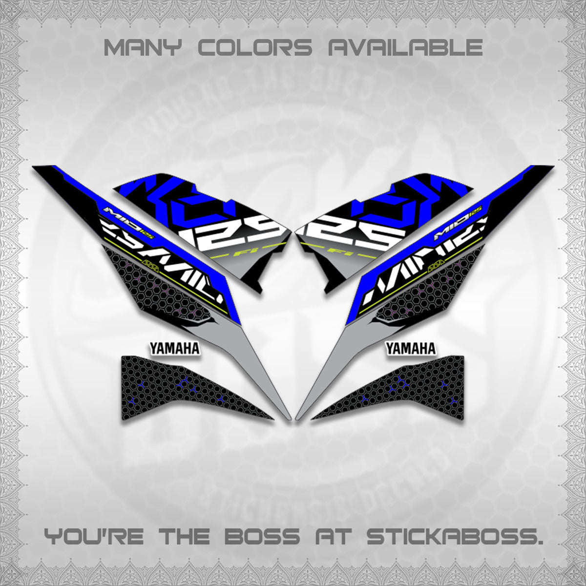 MIO I 125 M3 INDO-MALAY DECALS (DI ACARA DESIGN)STICKER DECALS By STICKABOSS