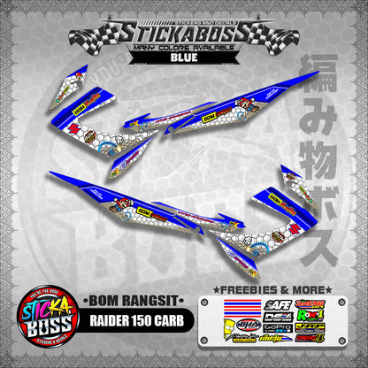 RAIDER 150 CARB INDO DECALS ( BOM RANGSIT )【WITH FREEBIES】