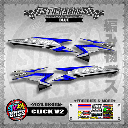 CLICK V2 STOCK DECALS ( 2024 DESIGN )【WITH FREEBIES】