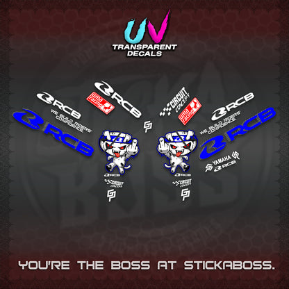 AEROX V2 UV TRANSPARENT DECALS (2026 RACE ZOMBIE DESIGN)STICKER DECALS By STICKABOSS