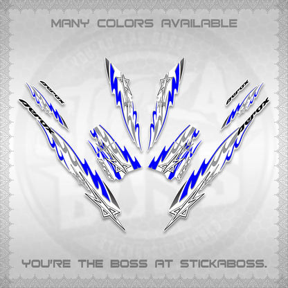 AEROX V2 INDO FOR WHITE DECALS (2026 STAR 0001 MOTIF) STICKER KITS By STICKABOSS