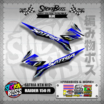 RAIDER 150 FI DECALS ( SATRIA NTN N12 )【WITH FREEBIES】