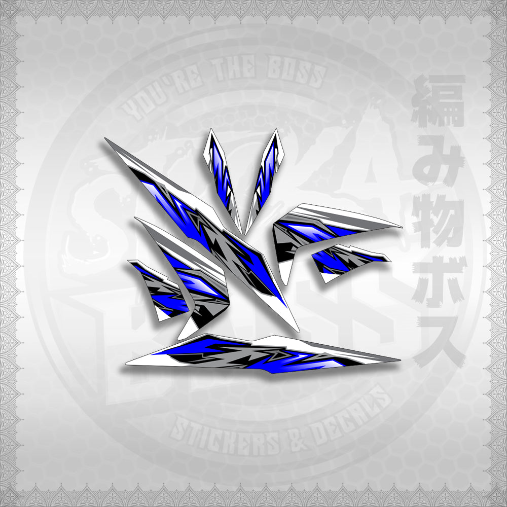 STICKER DECALS for BEAT 110 V2 (BV2INMAFOWHSTMODE) By STICKABOSS (SOFIE LAMINATED WATERPROOF)