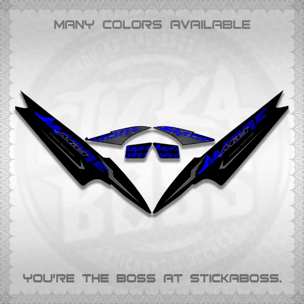 MIO SPORTY/SMILE  DECALS (2026 NEW AMORE DESIGN)STICKER DECALS By STICKABOSS