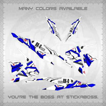 CLICK V2 FOR WHITE VARIO DECALS (RX-O UNICORN GD)STICKER DECALS By STICKABOSS