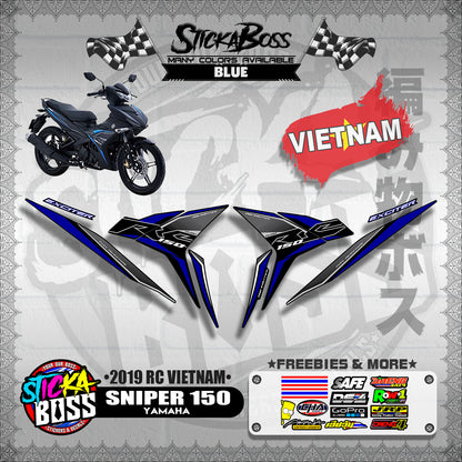 SNIPER 150 STOCK DECALS ( 2019 RC VIETNAM )【WITH FREEBIES】