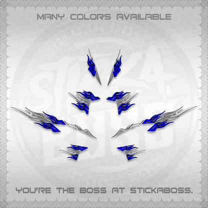 CLICK V2 STRIPING DECALS (2026 MODERN TRIBAL FIRE) STICKER KITS BY STICKABOSS
