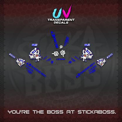 CLICK V3 UV TRANSPARENT DECALS (2026 RACE ZOMBIE DESIGN)STICKER DECALS By STICKABOSS