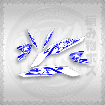 STICKER DECALS for CLICK V3 (CV3VRSTSTFOWH) By STICKABOSS (SOFIE LAMINATED WATERPROOF)