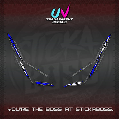 AEROX 155 V1 UV TRANSPARENT DECALS (NEW 2026 VORTEX) STICKER KITS BY STICKABOSS