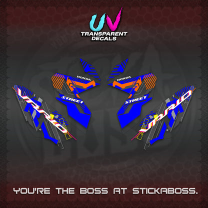 CLICK 125 V3 VARIO UV TRANSPARENT DECALS (2026 STREET STYLE EDITION) STICKER DECALS By STICKABOSS