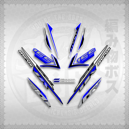 STICKER DECALS for AEROX 155 V2 (AV2NESPGR) By STICKABOSS (SOFIE LAMINATED WATERPROOF)