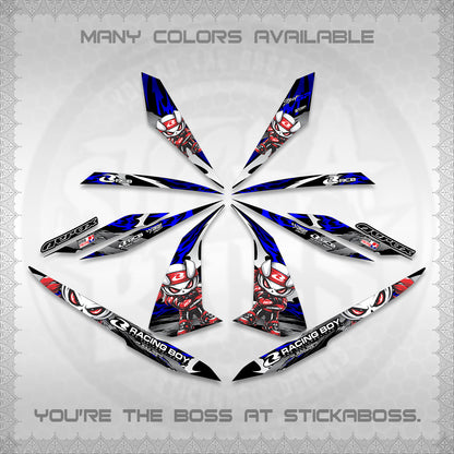 AEROX 155 V1 DECALS (2026 NEW RCB 2.0 DESIGN) STICKER KITS BY STICKABOSS