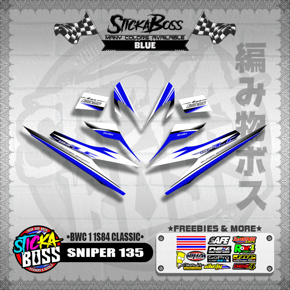 SNIPER 135 DECALS ( BWC 1 1S84 CLASSIC )【WITH FREEBIES】