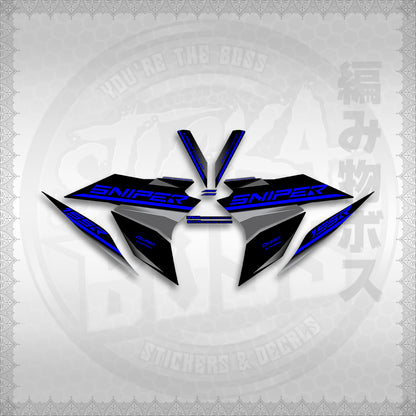 STICKER DECALS for SNIPER 155 (20PHSTDE) By STICKABOSS (SOFIE LAMINATED WATERPROOF)