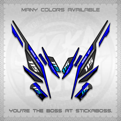 MIO SOUL I 115 GT INDO DECALS (0002 DESIGN)STICKER DECALS By STICKABOSS
