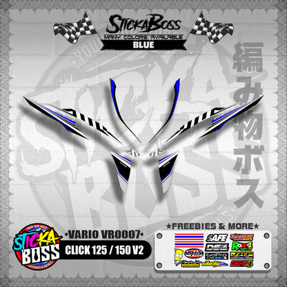 CLICK 125 / 150 V2 DECALS ( VARIO VR0007 )【WITH FREEBIES】