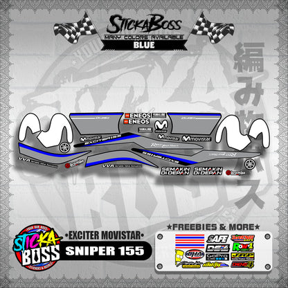 SNIPER 155 DECALS ( EXCITER MOVISTAR )【WITH FREEBIES】