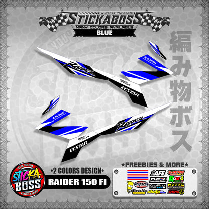 RAIDER 150 FI MALAYSIAN STICKER DECALS ( 2 COLORS DESIGN  )【WITH FREEBIES】