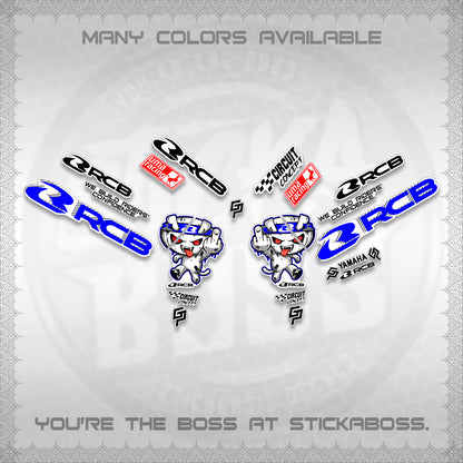 AEROX V2 FOR WHITE DECALS (2026 RACE ZOMBIE DESIGN) STICKER DECALS By STICKABOSS