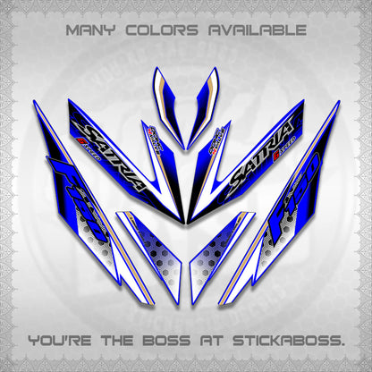 RAIDER 150 Fi SATRIA DECALS (NEW DESIGN 11 11)STICKER DECALS By STICKABOSS