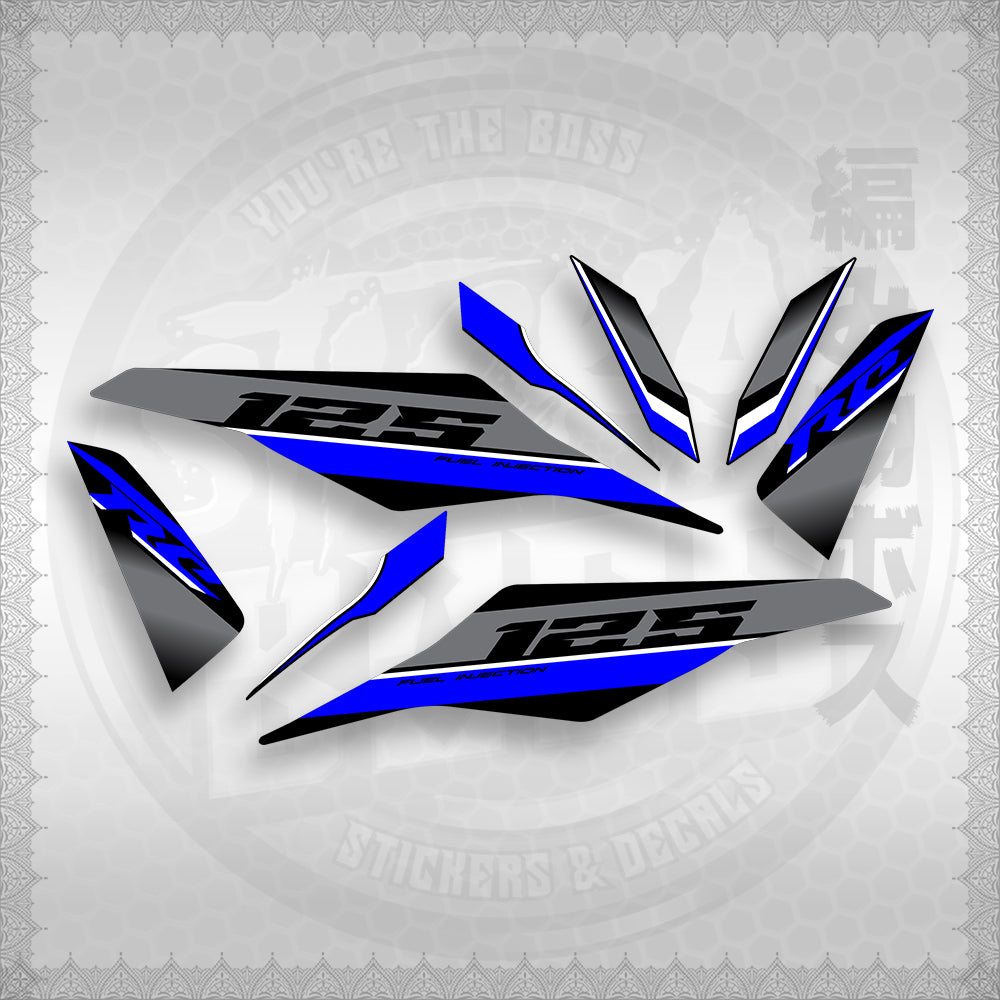 STICKER DECALS for MIO I 125 (MIIM3DARCED) By STICKABOSS (SOFIE LAMINATED WATERPROOF)