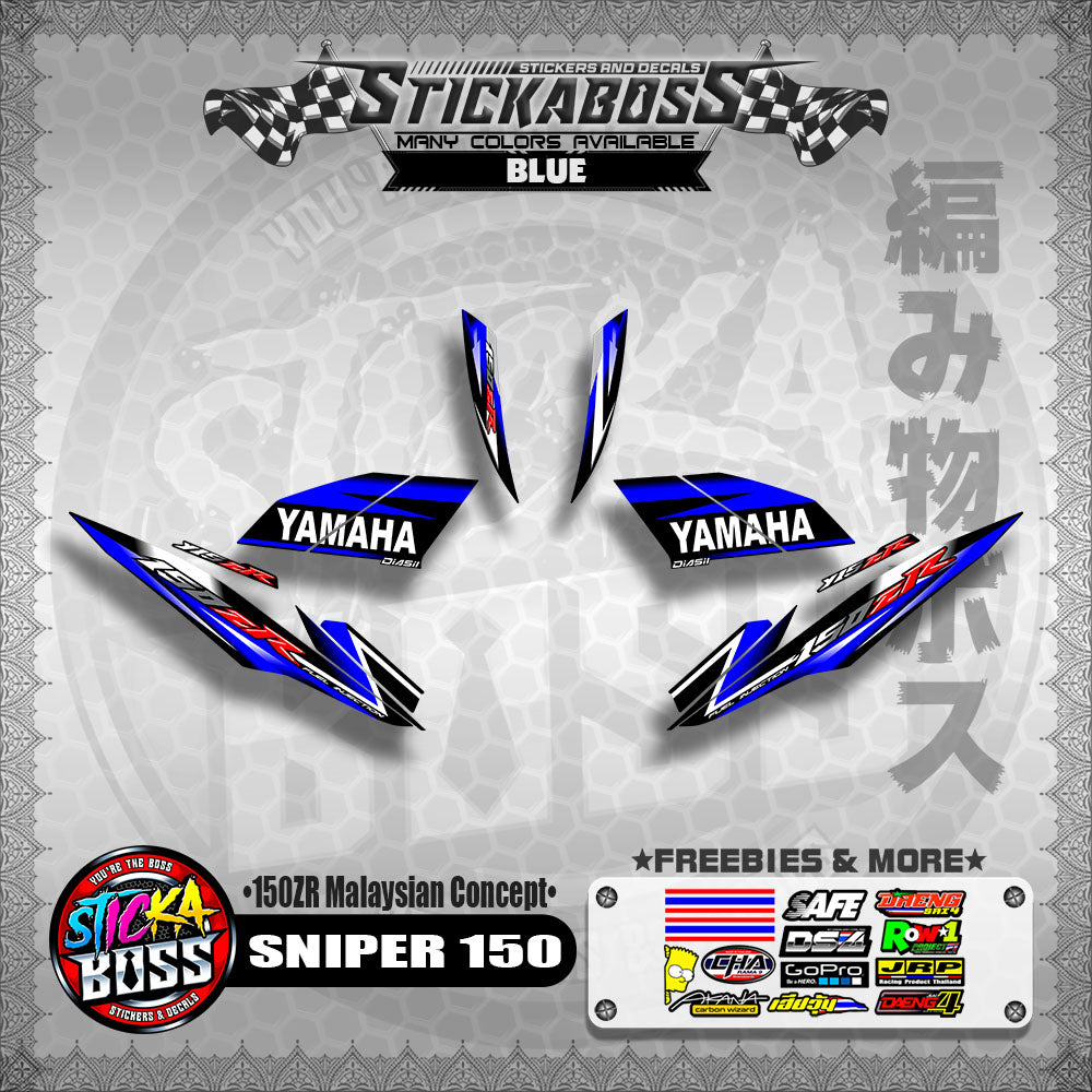 SNIPER 150 Stock Decals ( 150ZR Malaysian Concept ) MX King, Exciter 150