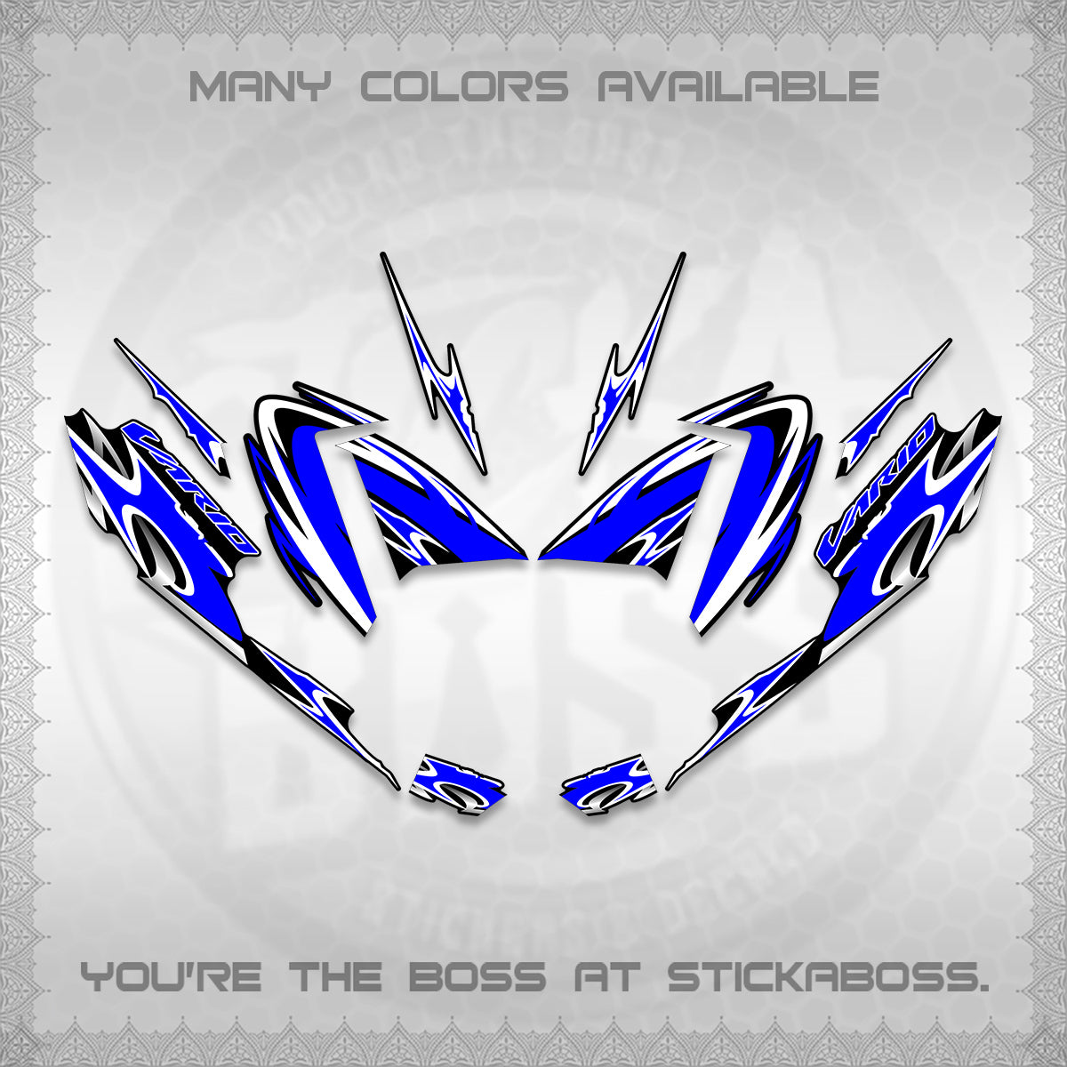 CLICK 125 V4 VARIO STRIPING DECALS (2026 NEW LED DESIGN) STICKER DECALS By STICKABOSS
