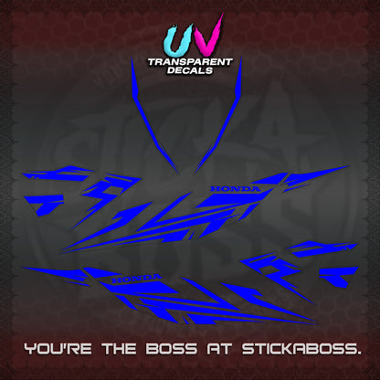 CLICK 125 V4 UV TRANSPARENT DECALS (2026 MINIMAL 001 DESIGN)STICKER DECALS By STICKABOSS