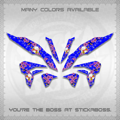 CLICK 125 V3 DECALS (LUCKY CAT SAKURA)STICKER DECALS By STICKABOSS