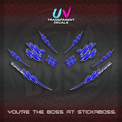 ADV 160 UV TRANSPARENT STRIPING(1 TONE PUTREA VIRDIAN) STICKER DECALS By STICKABOSS
