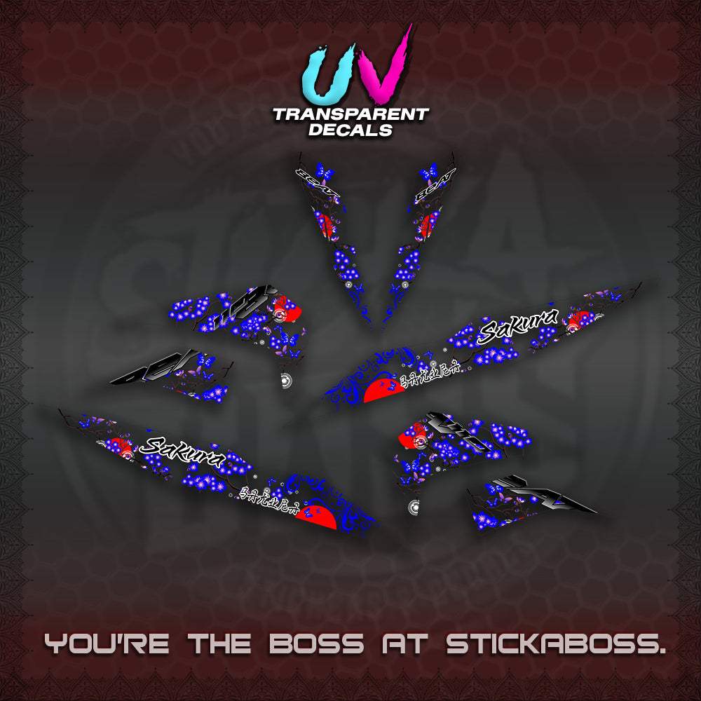 BEAT V2 UV TRANSPARENT INDO DECALS (2026 SAKURA NEW STYLE)STICKER DECALS By STICKABOSS