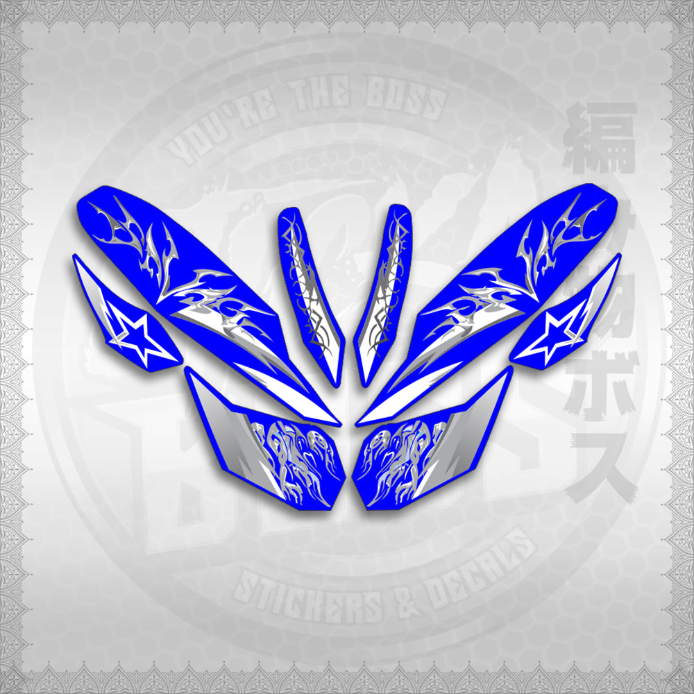 STICKER DECALS for CLICK 125 V3 (CV3VALEKYSH) By STICKABOSS (SOFIE LAMINATED WATERPROOF)