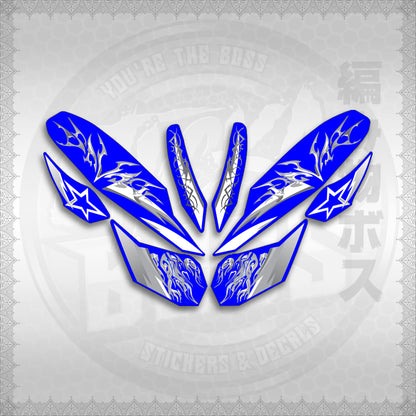 STICKER DECALS for CLICK 125 V3 (CV3VALEKYSH) By STICKABOSS (SOFIE LAMINATED WATERPROOF)