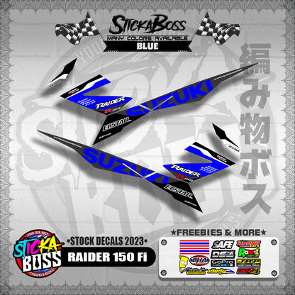 RAIDER 150 Fi ( STOCK DECALS 2023 )【WITH FREEBIES】
