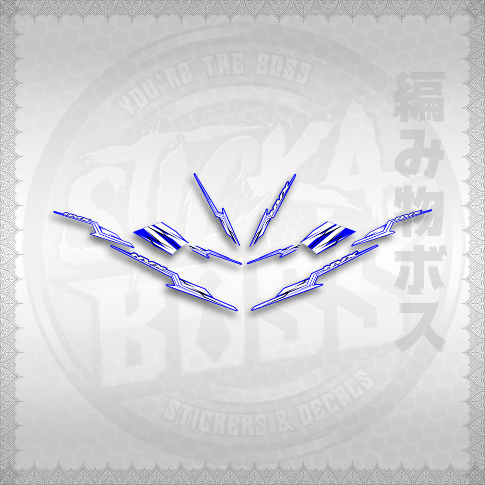 STICKER DECALS for AEROX 155 V1 THAI (AV1STOLTHST) By STICKABOSS (SOFIE LAMINATED WATERP