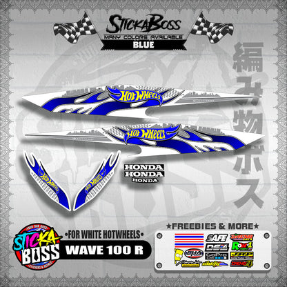 WAVE 100 R 2018 DECALS ( FOR WHITE HOTWHEELS )【WITH FREEBIES】