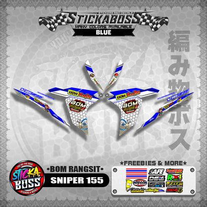 SNIPER 155 INDO DECALS ( BOM RANGSIT )【WITH FREEBIES】