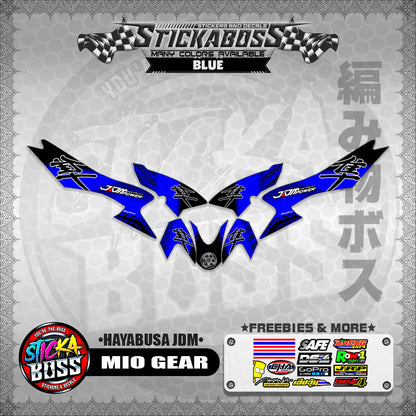 MIO GEAR STICKER DECALS ( HAYABUSA JDM )【WITH FREEBIES】